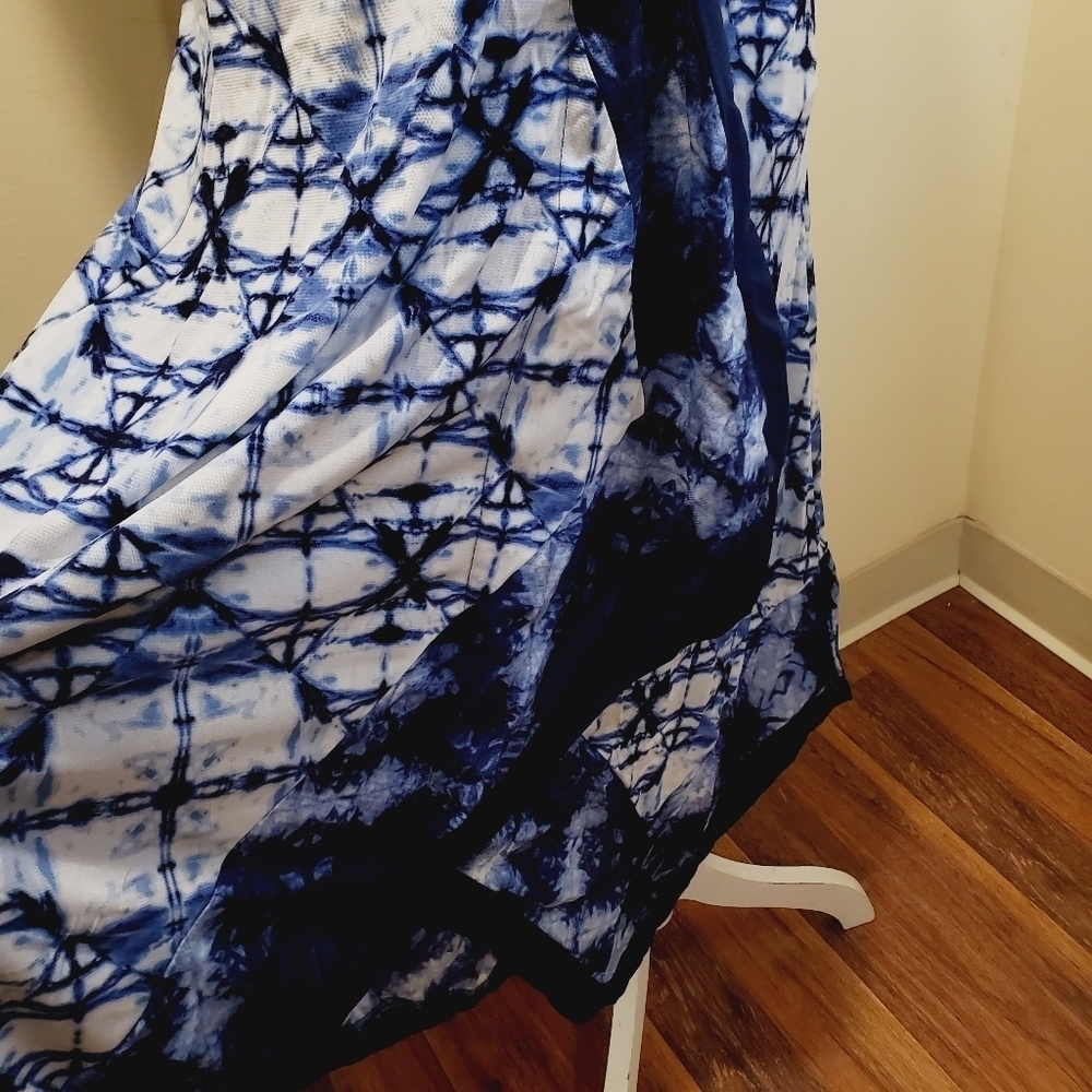 Style and Co. Asymmetric Nylon  V Neck dress Size PS - Picture 6 of 14